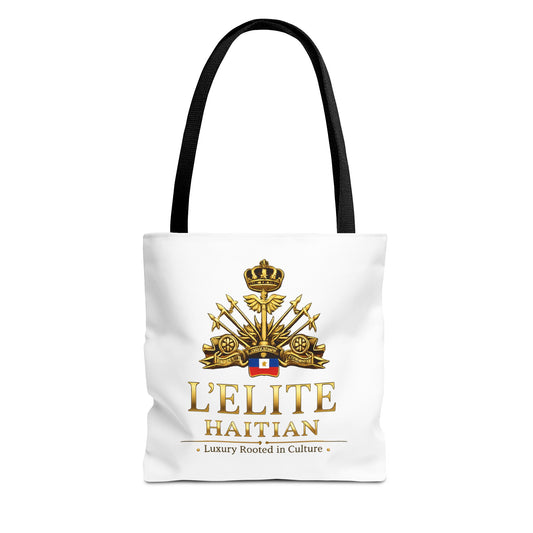 Haitian Crest Tote Bag – “L'Élite Haitian” Luxury Heritage Canvas