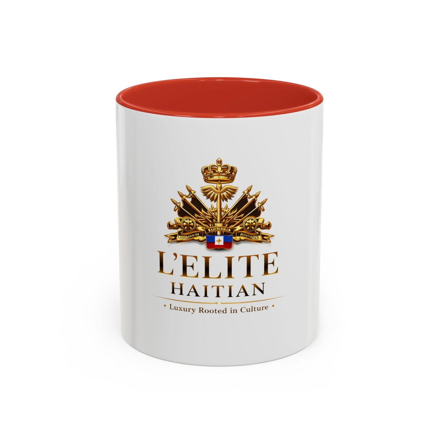 L'Elite Haitian Coffee Mug — Luxury Haitian Crest Accent Mug (11/15oz)