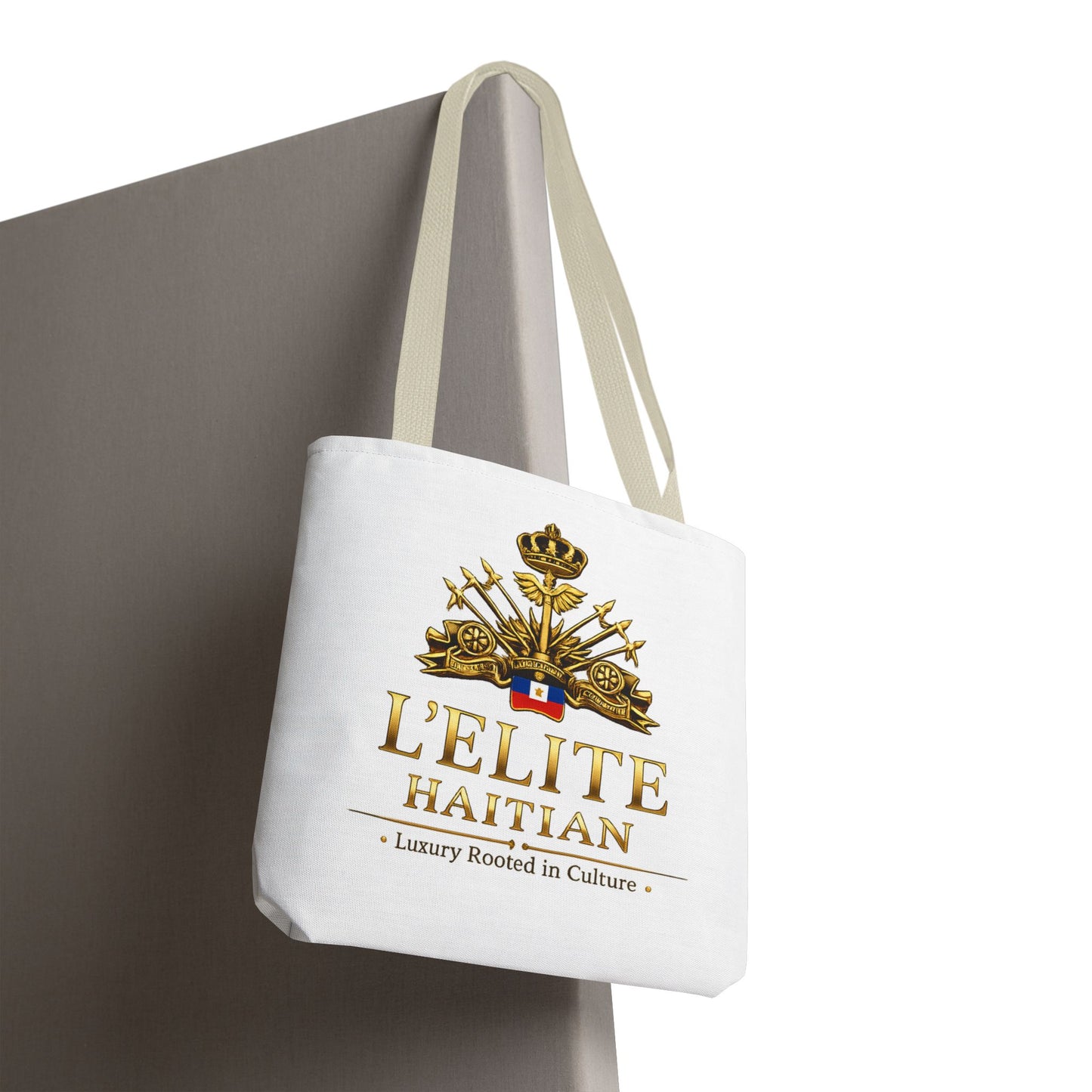 Haitian Crest Tote Bag – “L'Élite Haitian” Luxury Heritage Canvas