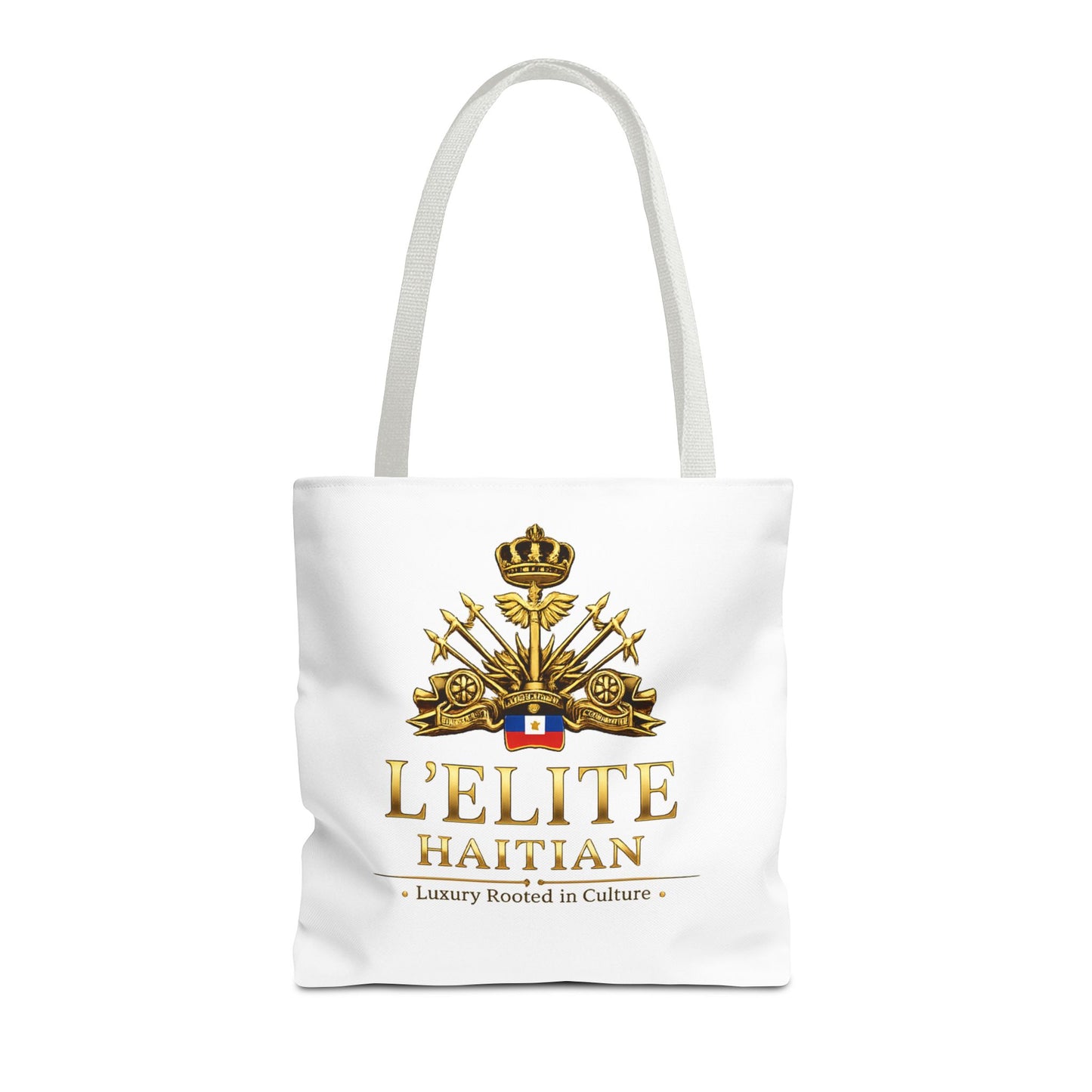 Haiti L'Elite Tote Bag — Luxury Haitian Crest AOP Tote