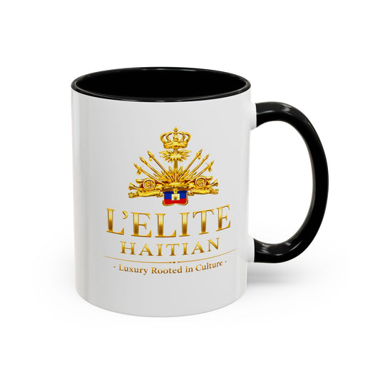 Haitian L'Elite Accent Coffee Mug — Luxury Rooted in Culture (11/15oz)