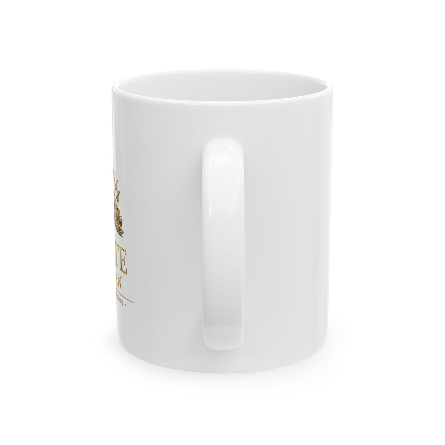 Inspirational Lion Crest Ceramic Mug – 'Live With Courage' Coffee Cup (11oz, 15oz)