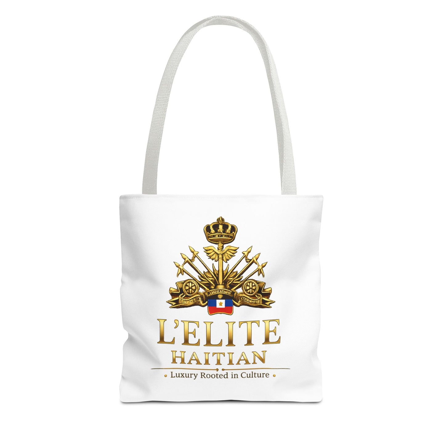 Haitian Crest Tote Bag – “L'Élite Haitian” Luxury Heritage Canvas