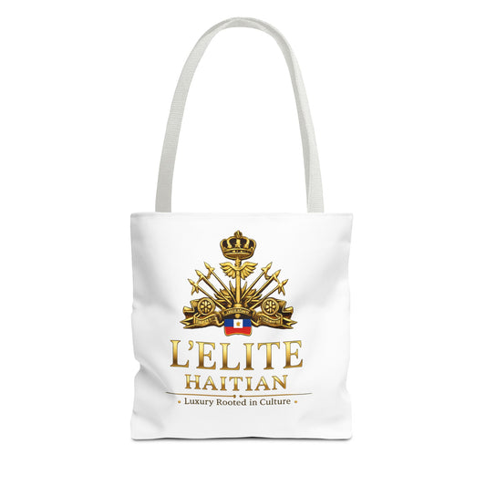 Haiti L'Elite Tote Bag — Luxury Haitian Crest AOP Tote