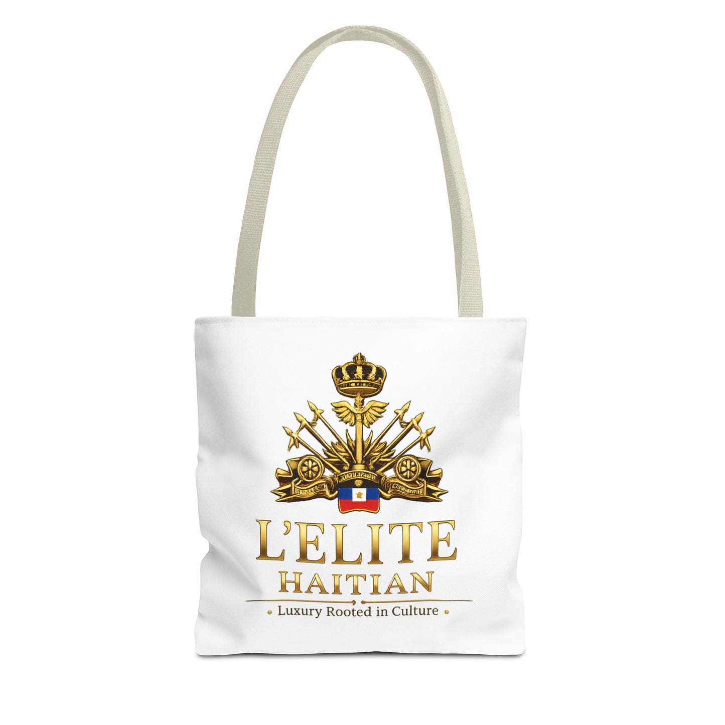 Haitian Crest Tote Bag – “L'Élite Haitian” Luxury Heritage Canvas