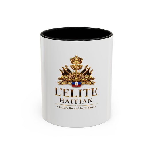L'Elite Haitian Coffee Mug — Luxury Haitian Crest Accent Mug (11/15oz)