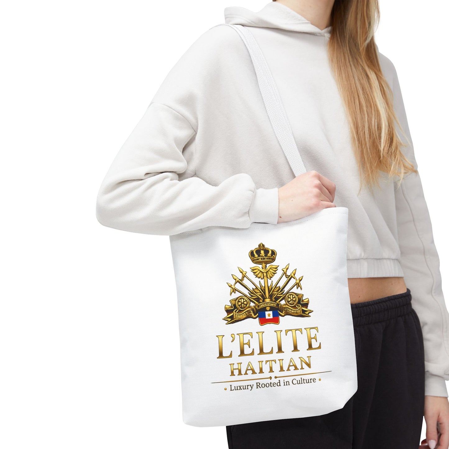 Haitian Crest Tote Bag – “L'Élite Haitian” Luxury Heritage Canvas