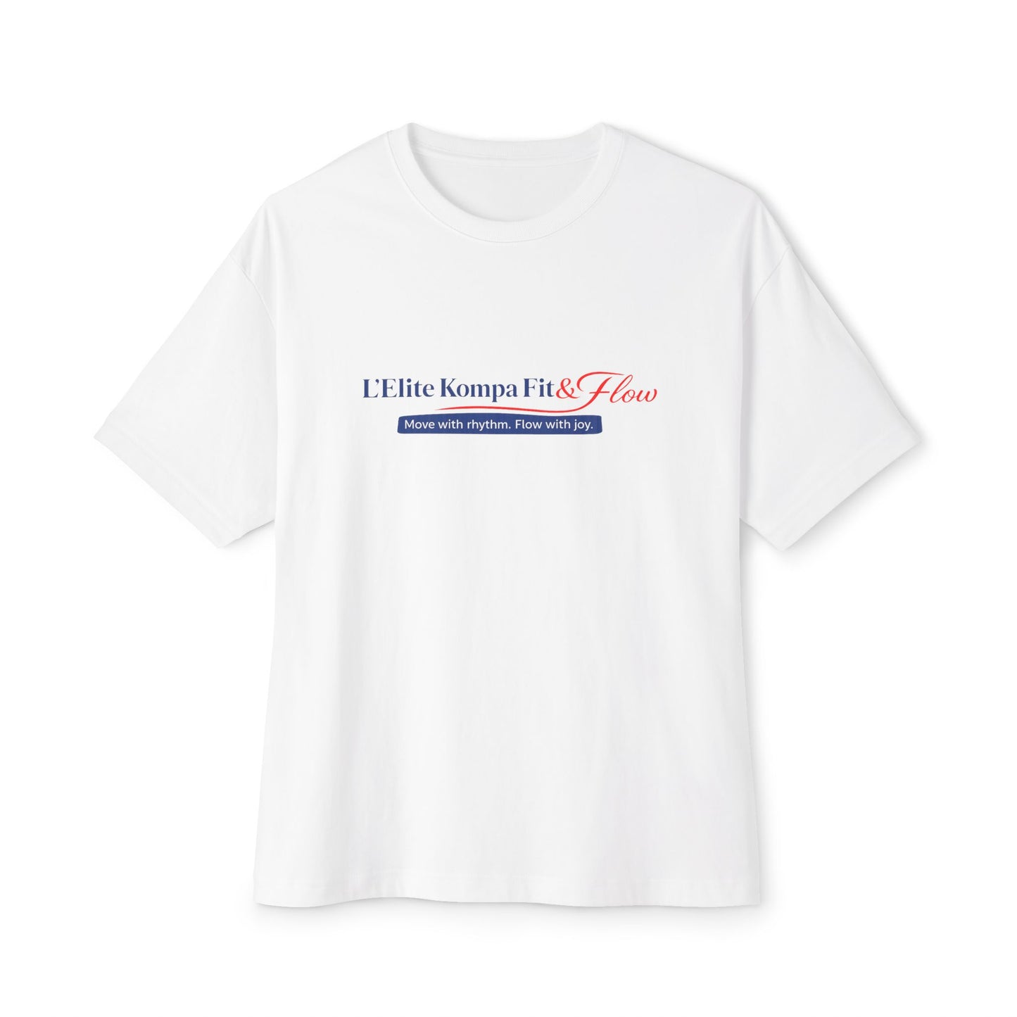 Honors Haitian Culture Boxy Tee — "I Elite, Konpa Fits Hearts" Graphic T-Shirt