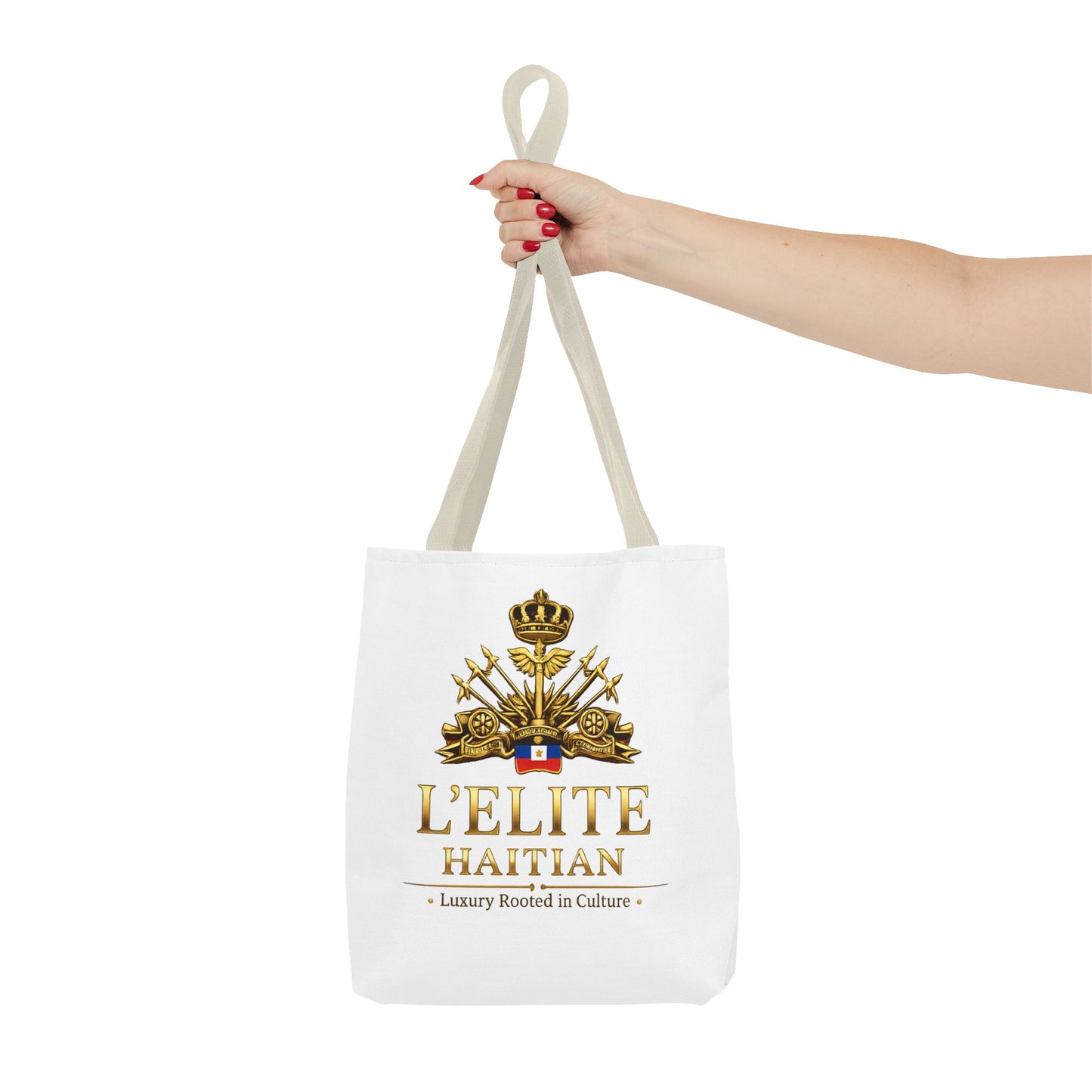 Haiti L'Elite Tote Bag — Luxury Haitian Crest AOP Tote