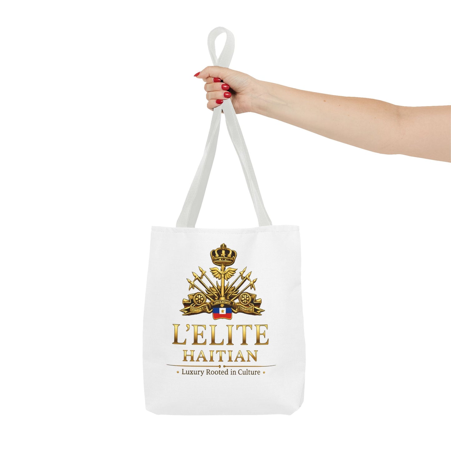 Haiti L'Elite Tote Bag — Luxury Haitian Crest AOP Tote