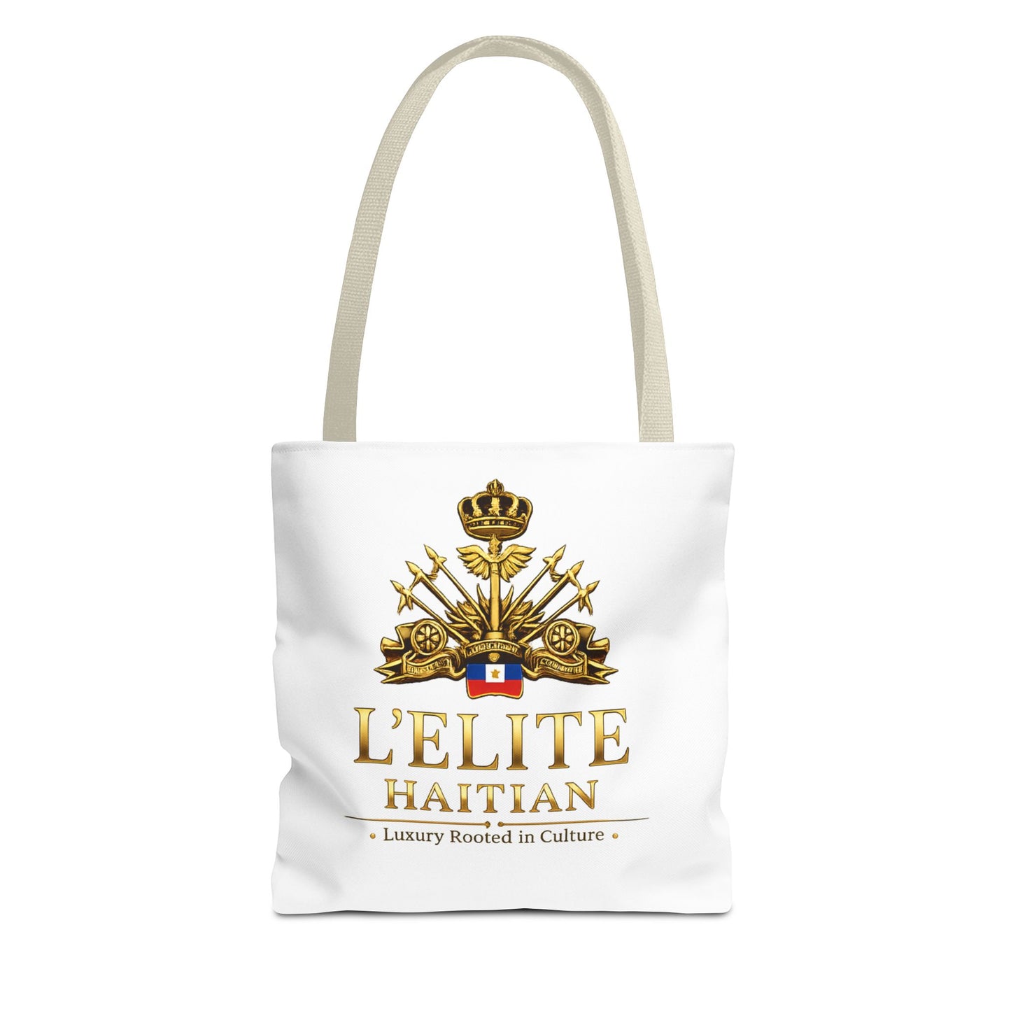 Haiti L'Elite Tote Bag — Luxury Haitian Crest AOP Tote