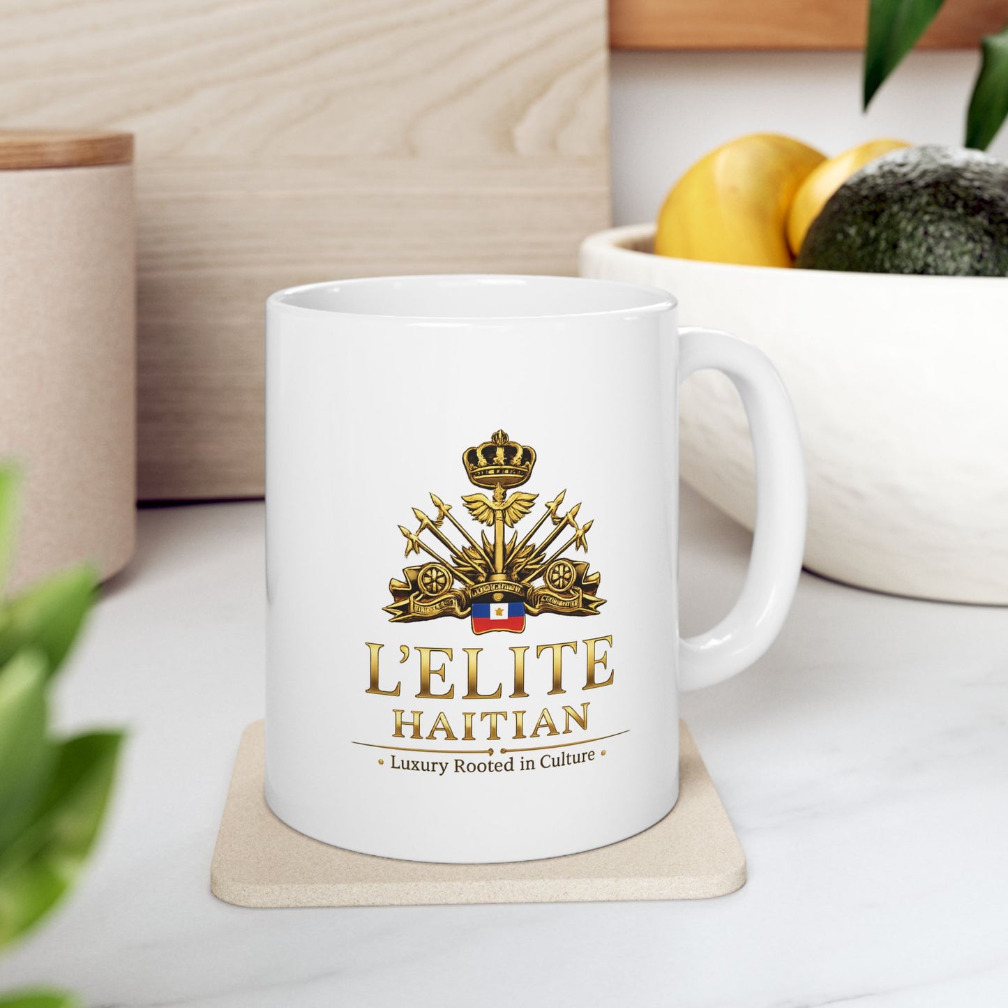 Inspirational Lion Crest Ceramic Mug – 'Live With Courage' Coffee Cup (11oz, 15oz)
