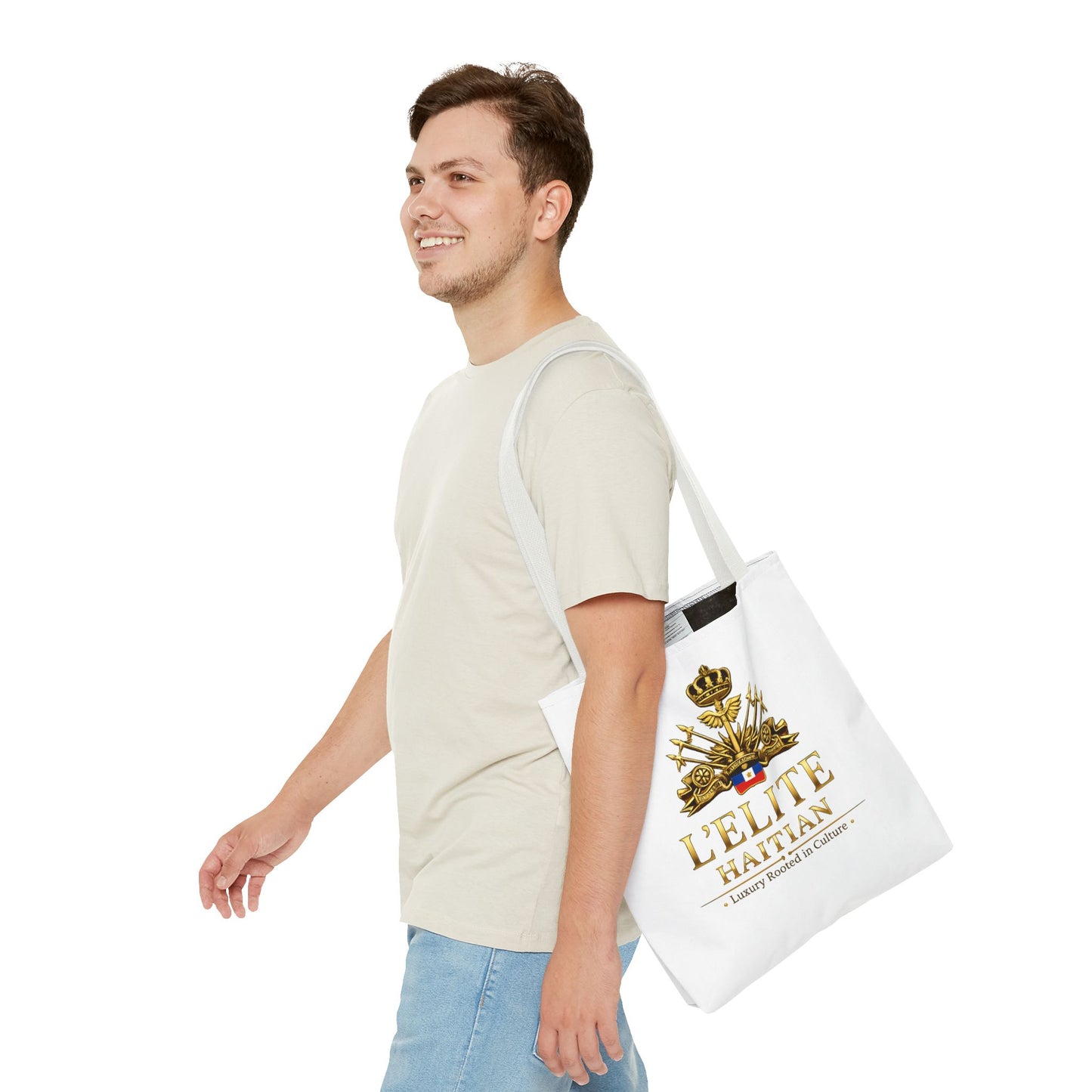 Haiti L'Elite Tote Bag — Luxury Haitian Crest AOP Tote