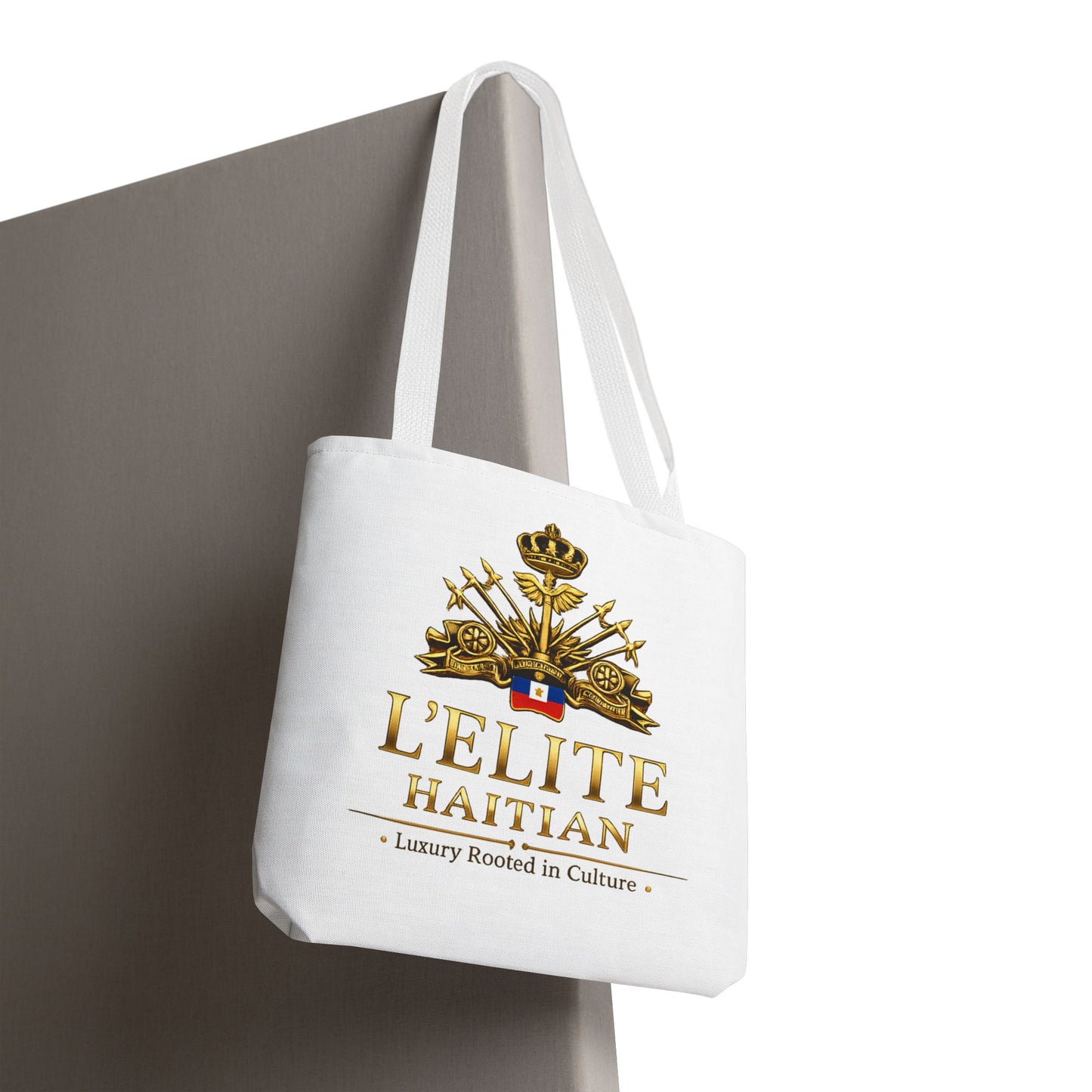 Haitian Crest Tote Bag – “L'Élite Haitian” Luxury Heritage Canvas
