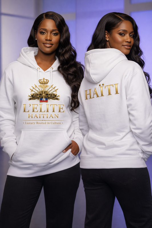 Elite Haitian Crest Hoodie — Heritage Logo Pullover